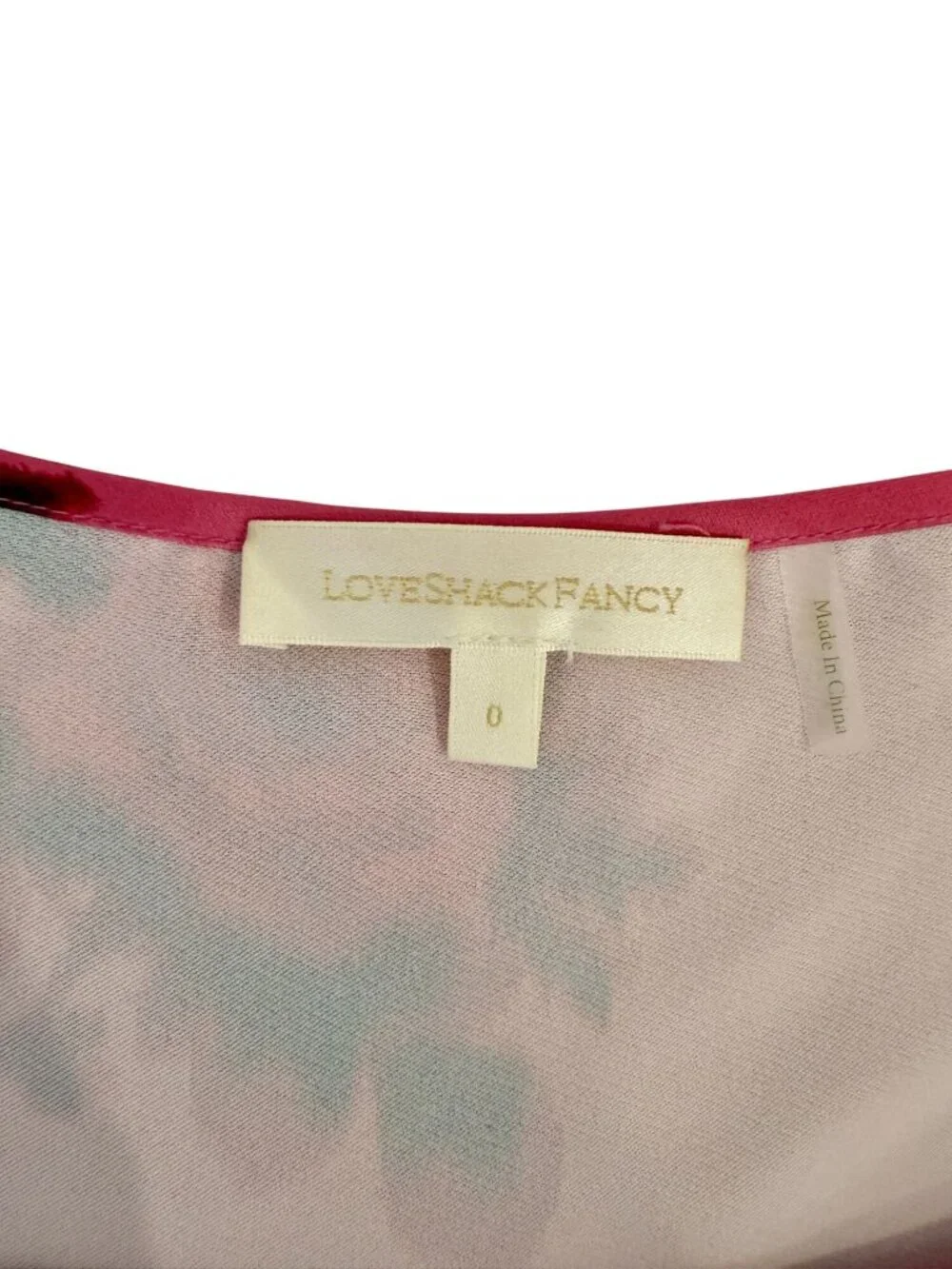Loveshackfancy Joelette Midi-Dress Rasberry Rose Kentucky Derby - Size 0 - Picture 5 of 9